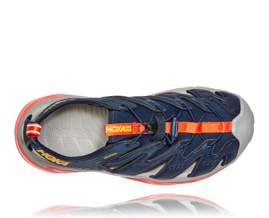 Hoka One One Mens Sandals - Hopara - Black/Red - PQJT20176